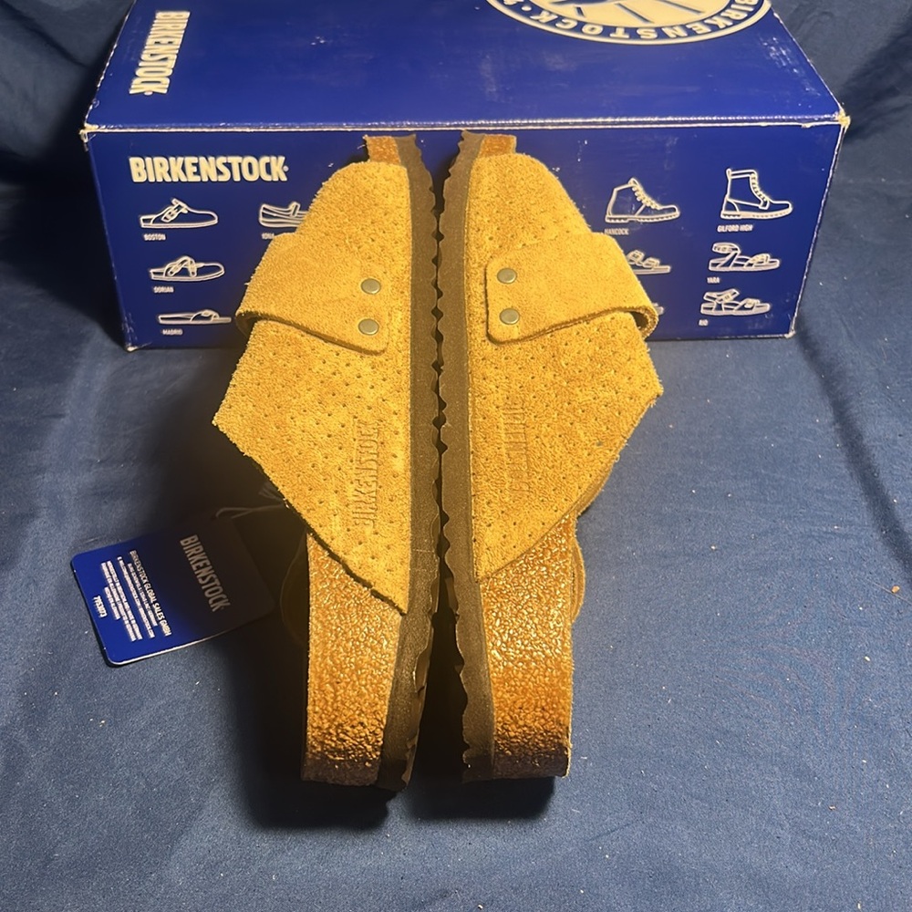Birkenstock- Madrid, dotted tan, Velcro, 7 women - Picture 3 of 5